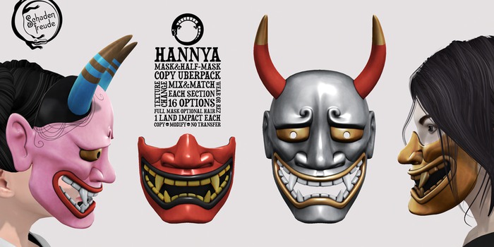 Schadenfreude Hannya Mask&Half-Mask Copy Uberpack