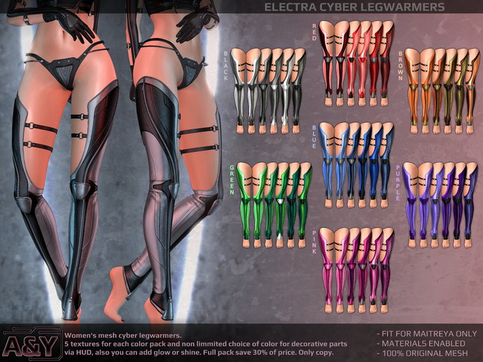 A&Y Electra Cyber Legwarmers - FullPack