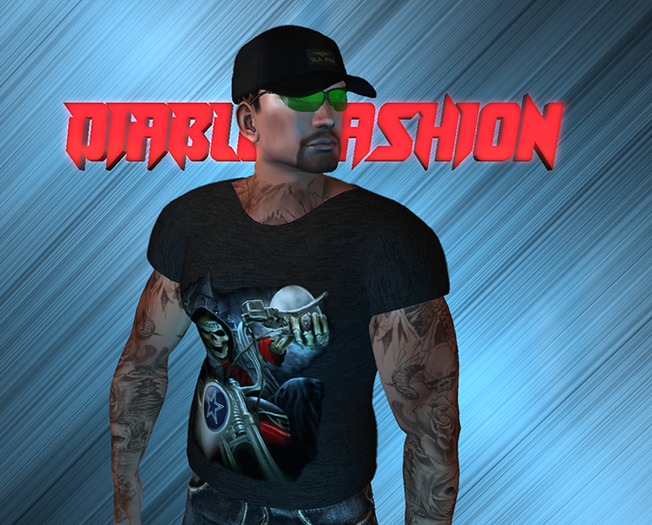 Diablo fashion Men shirt Cowboy biker 