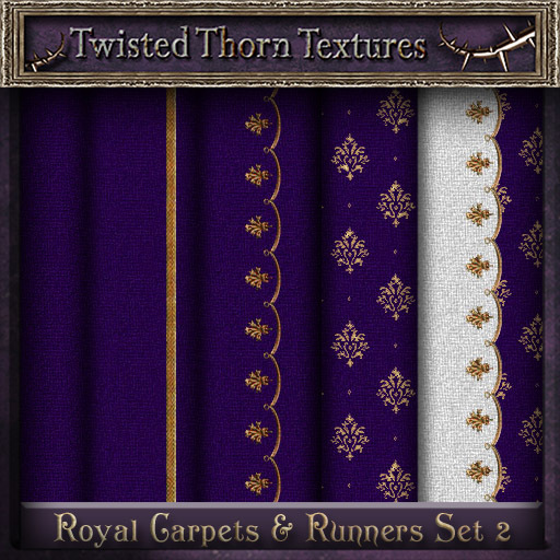 Royal Runner Rug Texture Second Life Marketplace - ~TTT~ Nighty's Royal Carpets & Runner ...