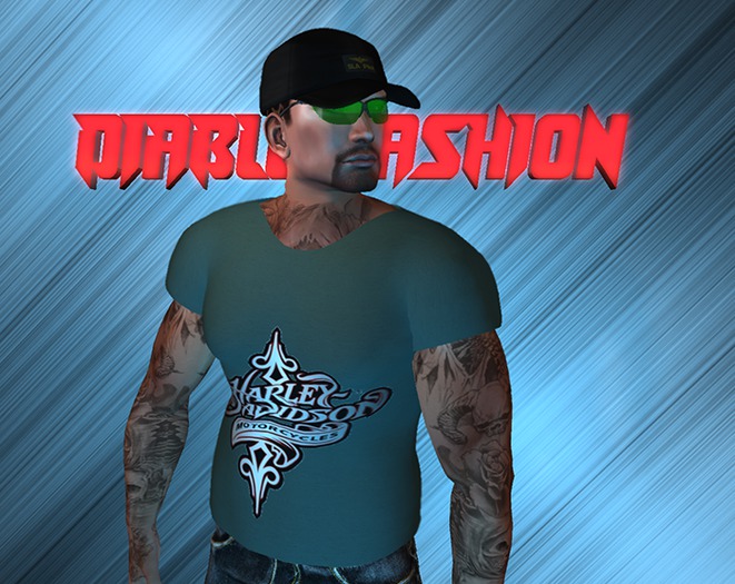 DIablo fashion Men shirt Harley green 
