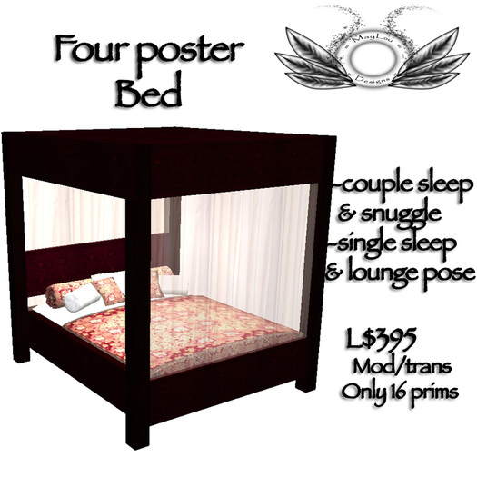 Castle four poster bed -with poses