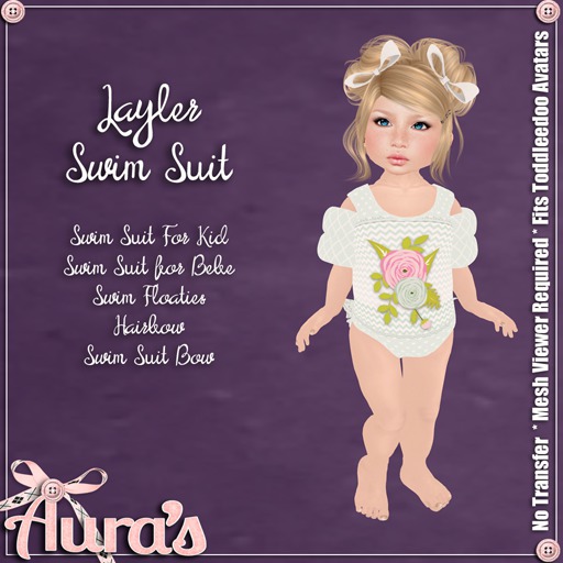 {Aura's}Layler Swim Suit for Toddleedoo {Leaf}