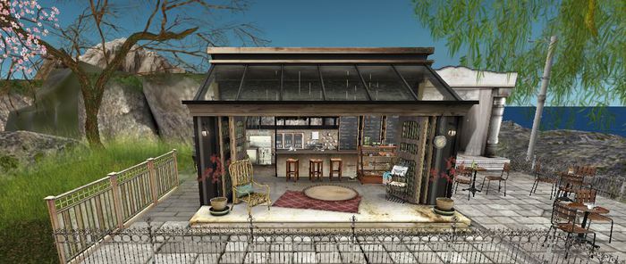 21 [[RH]]CAFE IN THE PARK -Pole- (long)