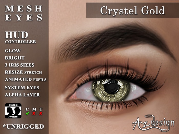 Az... Crystel Gold (MESH EYES)