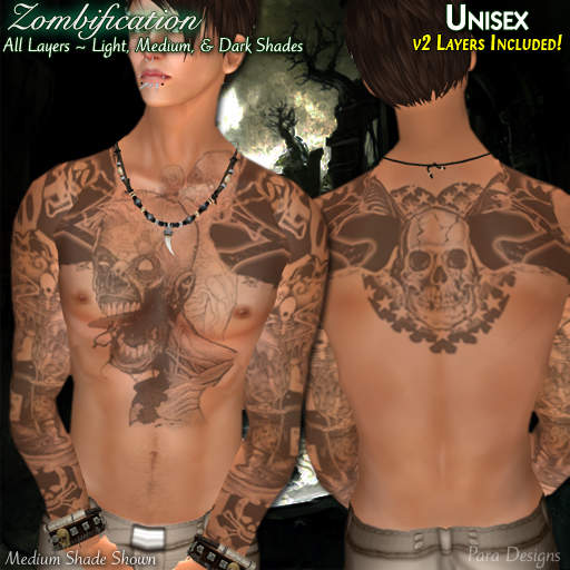 ::Para Designs:: Zombification Tattoo