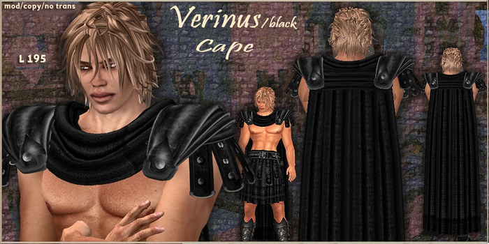 Cape T.E.D. Verinus/Black