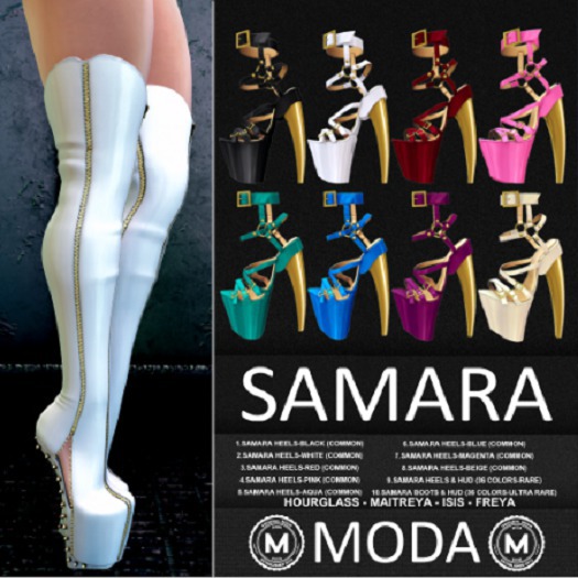 #5 [MODA] SAMARA HEELS & METALS HUD (AQUA/COMMON)