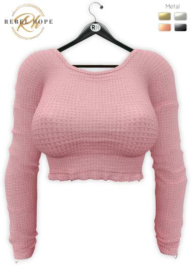 !Rebel Hope - Balina Mesh Crop Top - Pink