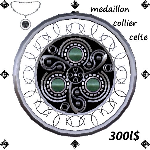 medaillon collier celte box