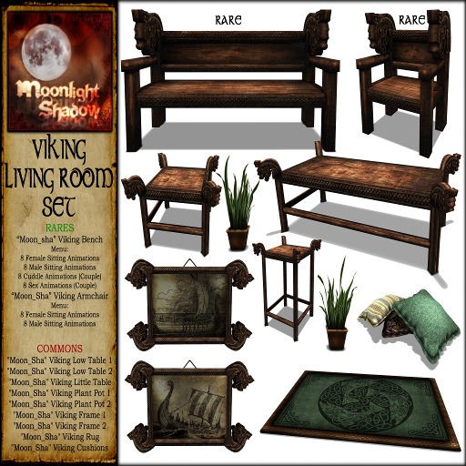 "Moon_Sha" Viking Living Room - Plant Pot 2 <<COMMON>>