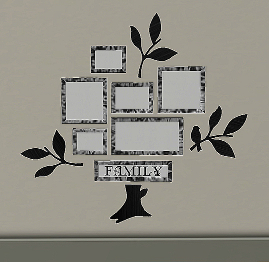 LGP - Black Lace Family Frame