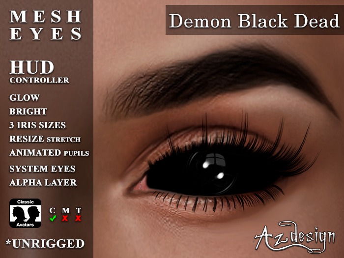 Az... Demon Black Dead (MESH EYES/BoM EYES)