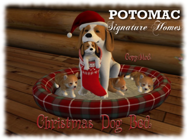 Christmas Dog Bed (boxed)