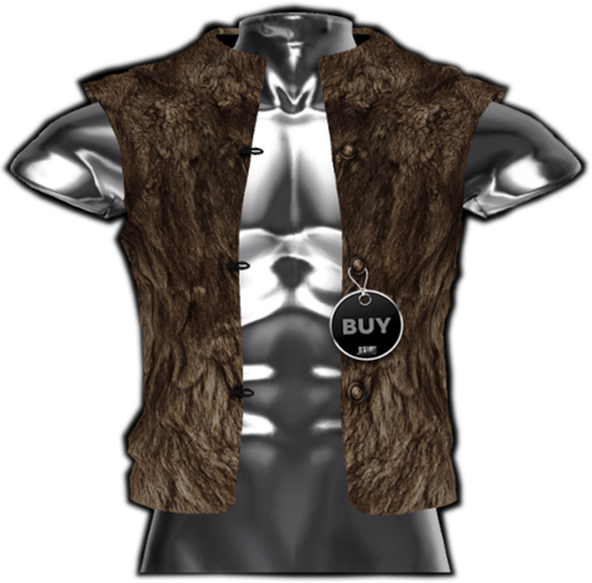 [BODY FACTORY] Knut Vest (Fur - Brown) - BOX