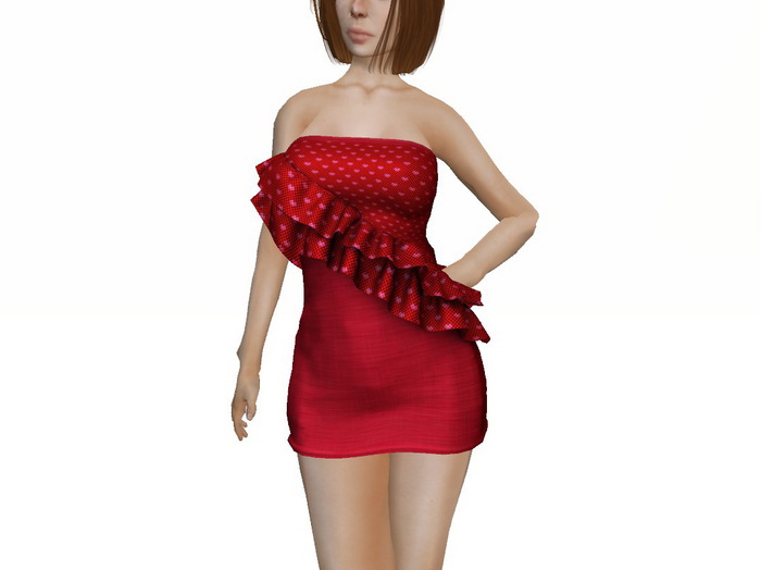 [Px] Valentine Ruffled Mini Dress