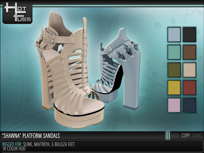 Hot Fuss "Shawna" Platform Sandals - DEMO