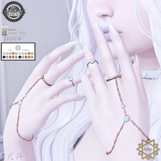 Ama. : Robyn Hand Chain Set