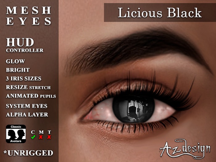 Az... Licious Black (MESH EYES)