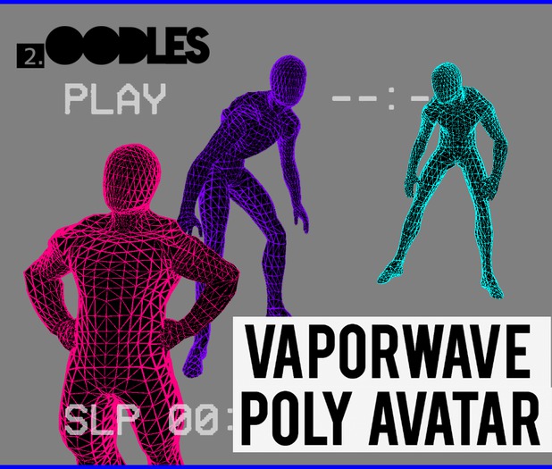 [2.oodles] Vaporwave Poly Avatar BOXED (wear)