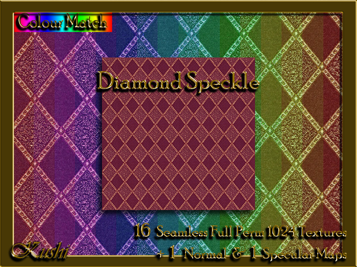 !Kushi! DiamondSpeckle Textures -WEAR TO UNPACK