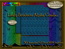 Leafy Broderie Alpha Combo Textures