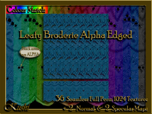 Leafy Broderie Alpha Edged Textures