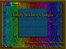 Leafy Broderie Opaque Textures