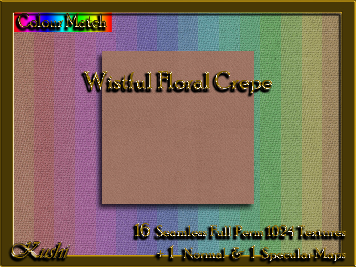 Wistful Floral Crepe Solids Textures