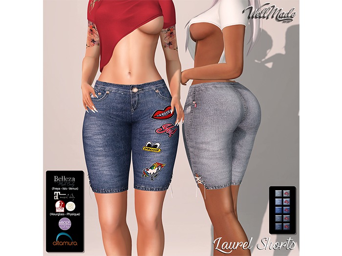 [WellMade] Laurel Shorts