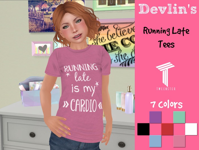 Devlin's - Tweenster - Running Late Tee