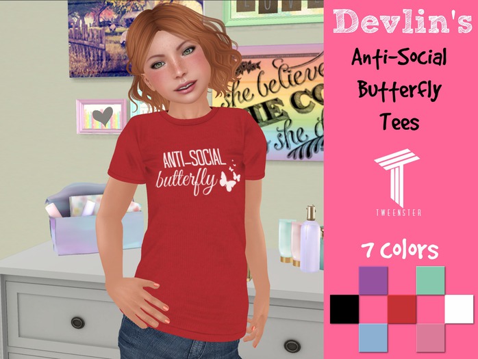Devlin's - Tweenster - Anti-Social Tee