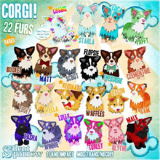 ~silentsparrow~ Corgi! Full Set