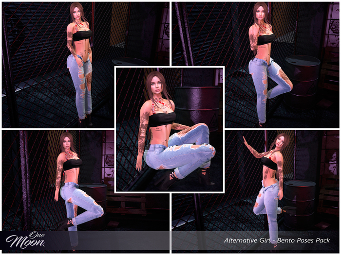 .::One Moon::. Alternative Girl - Bento Poses Pack
