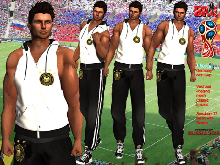 **GERMANY WORLD CUP STYLE COMPLET OUTFIT FOR MEN**
