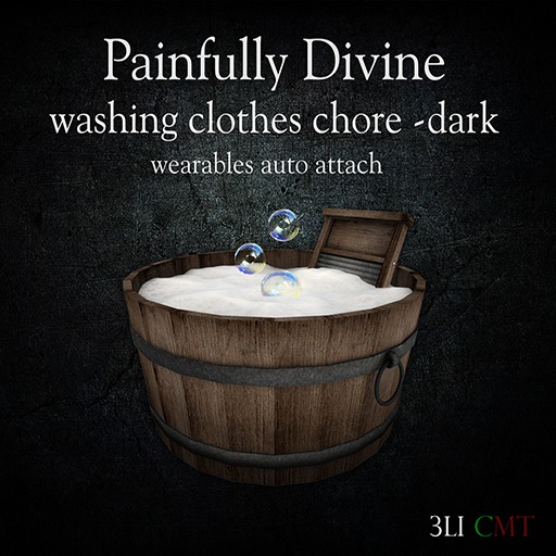 Painfully Divine Washing Clothes Chore dark