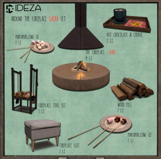 [IDEZA Furnitures] - Around the Fireplace - The Fireplace RARE
