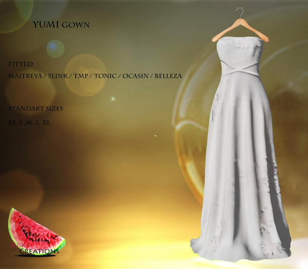 SUIKA CREATION - Yumi Gown - WHITE