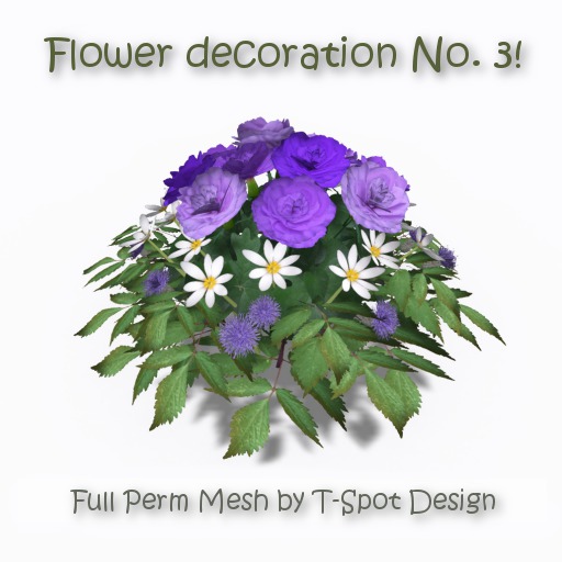 T-Spot Mesh - Flower Decoration 3 - Full Perm - LI=3.0