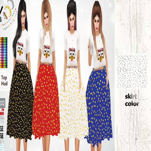 {MAM}Shahenda Outfit(white-silver)