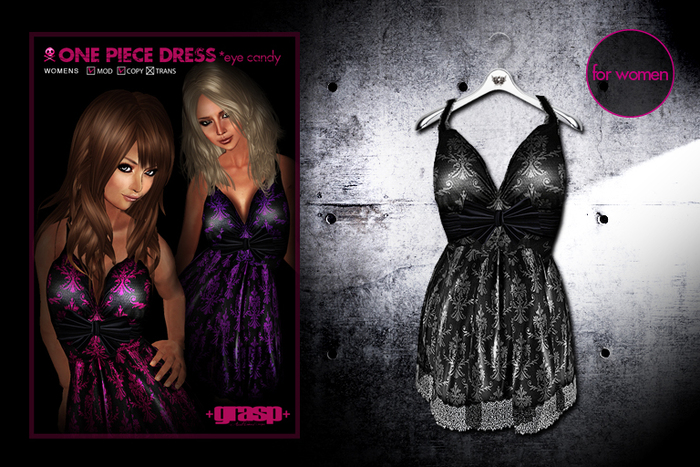 +grasp+/One Piece Dress/eye candy/silver