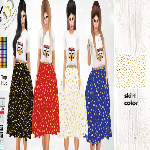 {MAM}Shahenda Outfit(white-gold)