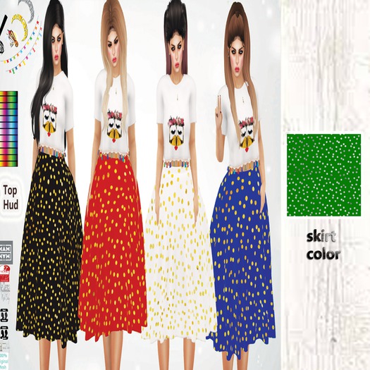 {MAM}Shahenda Outfit(green-silver)