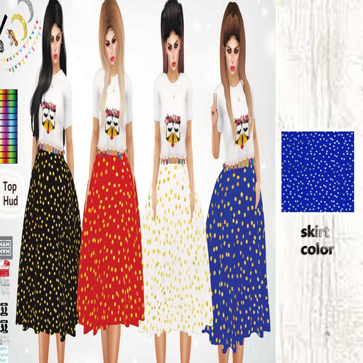 {MAM}Shahenda Outfit(blue-silver)