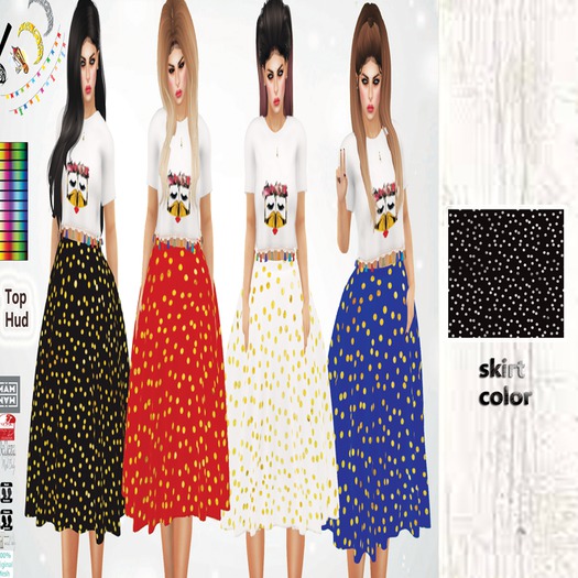 {MAM}Shahenda Outfit(black-silver)