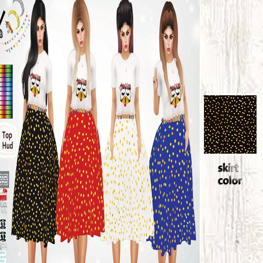 {MAM}Shahenda Outfit(black-gold)