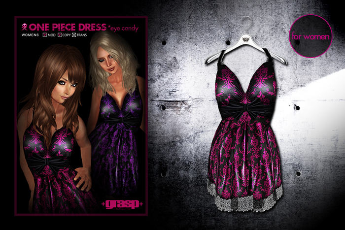 +grasp+/One Piece Dress/eye candy/pink