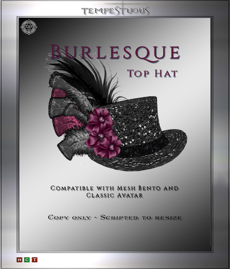 Burlesque Top Hat by ~TEMPESTUOUS~