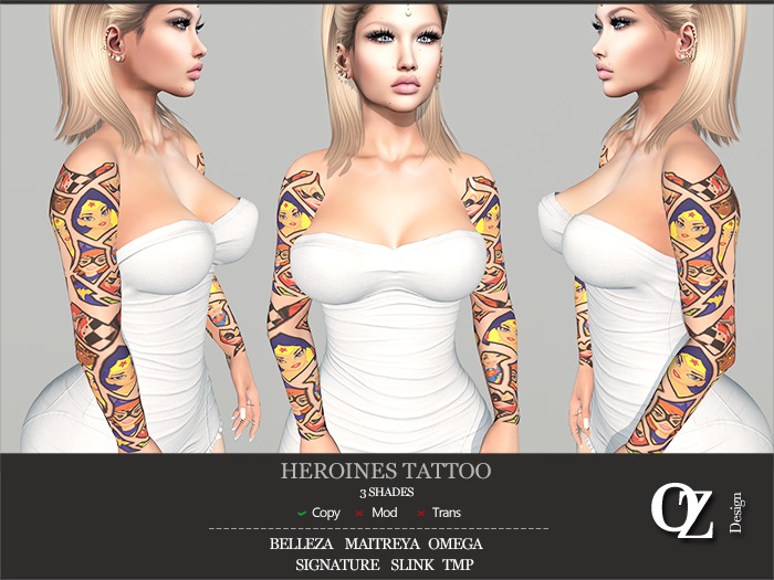 Oz Design : Tattoo Heroines