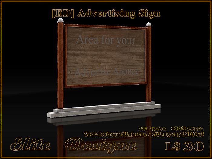[ED] Advertising Sign